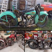 Alguien escondió unas motos viejas en un granero. Resulta que son diez Harley-Davidson de la II Guerra Mundial que ahora valen una fortuna