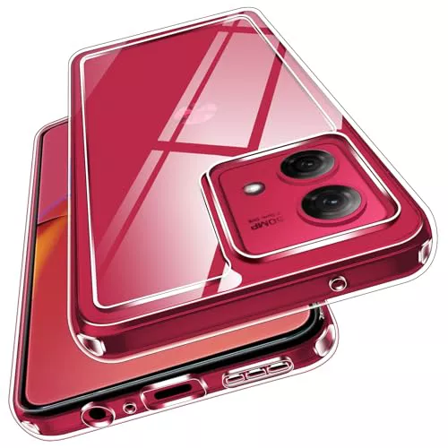 ivoler Anti-Amarillo Clara Funda para Motorola Moto G84 5G, [Protección Militar] Carcasa Bumper Teléfono Antigolpes Transparente Anti-arañazos Silicona PC Duro Case