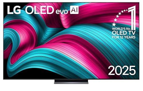 LG OLED83C54LA - TV 83", OLED EVO 4K, Smart TV AI C5, WebOS 25, Super Upscaling, Dolby Vision y Dolby Atmos, AMD FreeSync, Alexa/Google Assistant, Negro