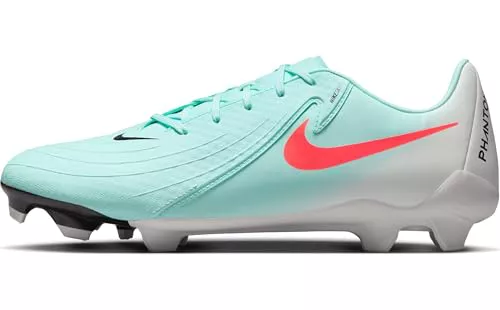 Nike Phantom GX II Academy FG/MG, Zapatillas de fútbol Hombre, Mint/Atomic Red/Off Noir, 46 EU