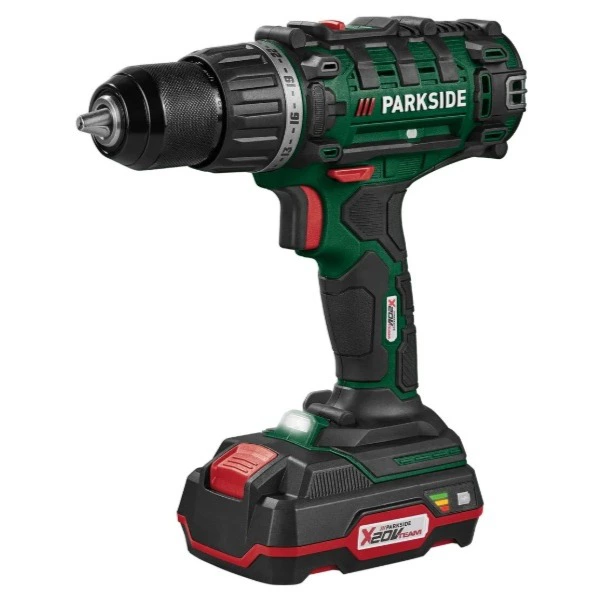 20 V Atornilladora taladradora recargable Parkside