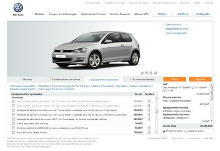 Configurador Volkswagen
