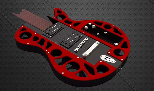 Guitarras3d.com nos permite hacer guitarras tan bonitas como esta