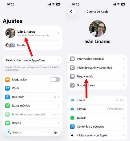 Pagos Cuenta Familiar