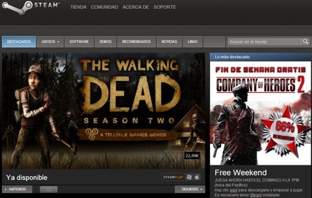 Música, películas y televisión de camino a Steam