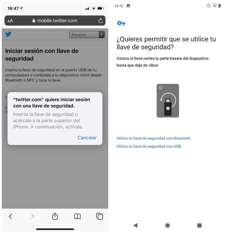 Usar las llaves en iOS y Android