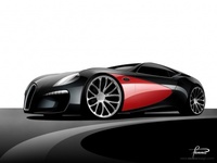 Bugatti Type 12-2 Streamliner Concept por Racer X Design