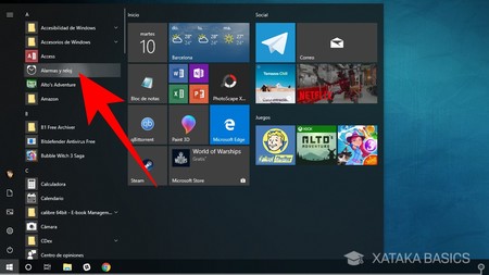 Como configurar una alarma o despertador en Windows 10 y WIndows 11