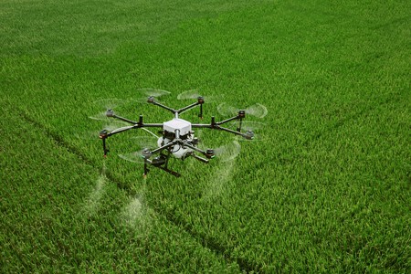 Dji Dron Campo Pesticida
