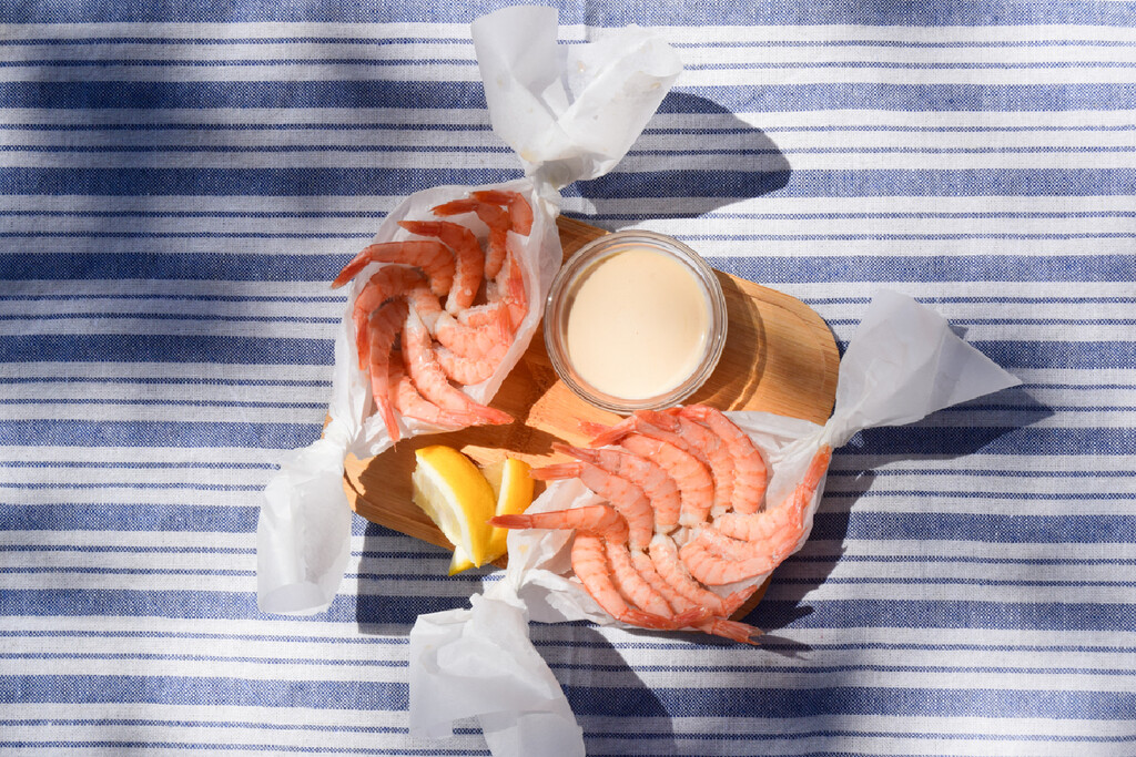 Gambas en papillote: una receta muy fácil, que tienes lista en 5 minutos