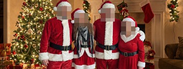 How to make a Christmas greeting by creating a family or group photo from separate photographs