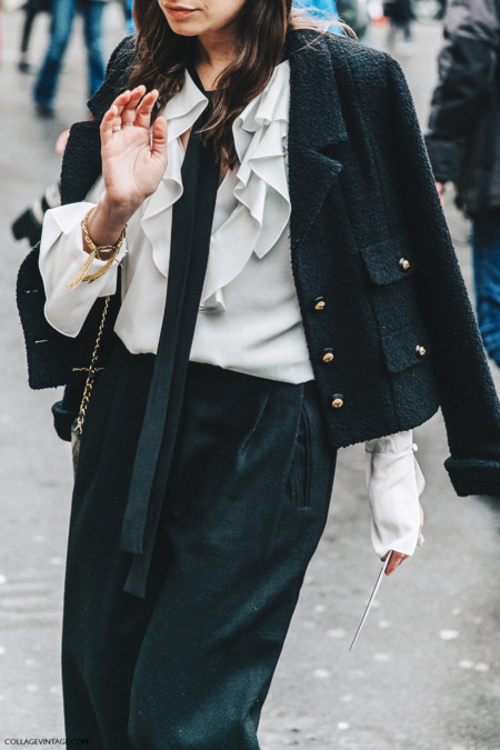 Pfw Paris Fashion Week Fall 2016 Street Style Collage Vintage Stella Mccartney Amanda Weiner Chanel