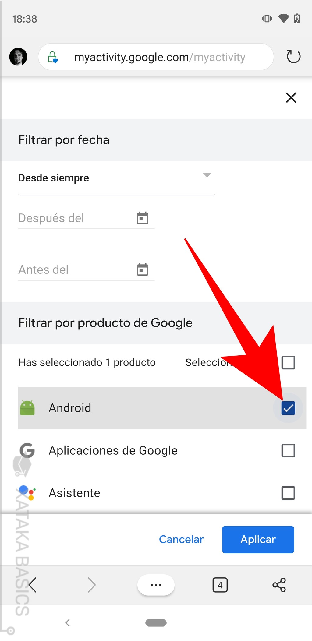 Cómo borrar tu historial de Google en tu móvil Android