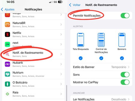 passo a passo mostrando como ativar a função em celular com sistema IOS