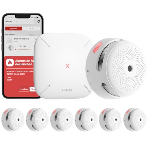 X-Sense Detector de Humo Smart XS01-M con estación Base SBS50