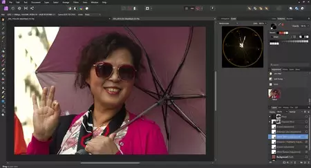 dando calidez en affinity photo