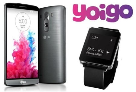Precios LG G3 con Yoigo: también trae LG G Watch incluido