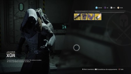 Destiny 2: ubicación de Xur y equipamiento (del 22 al 26 de septiembre)