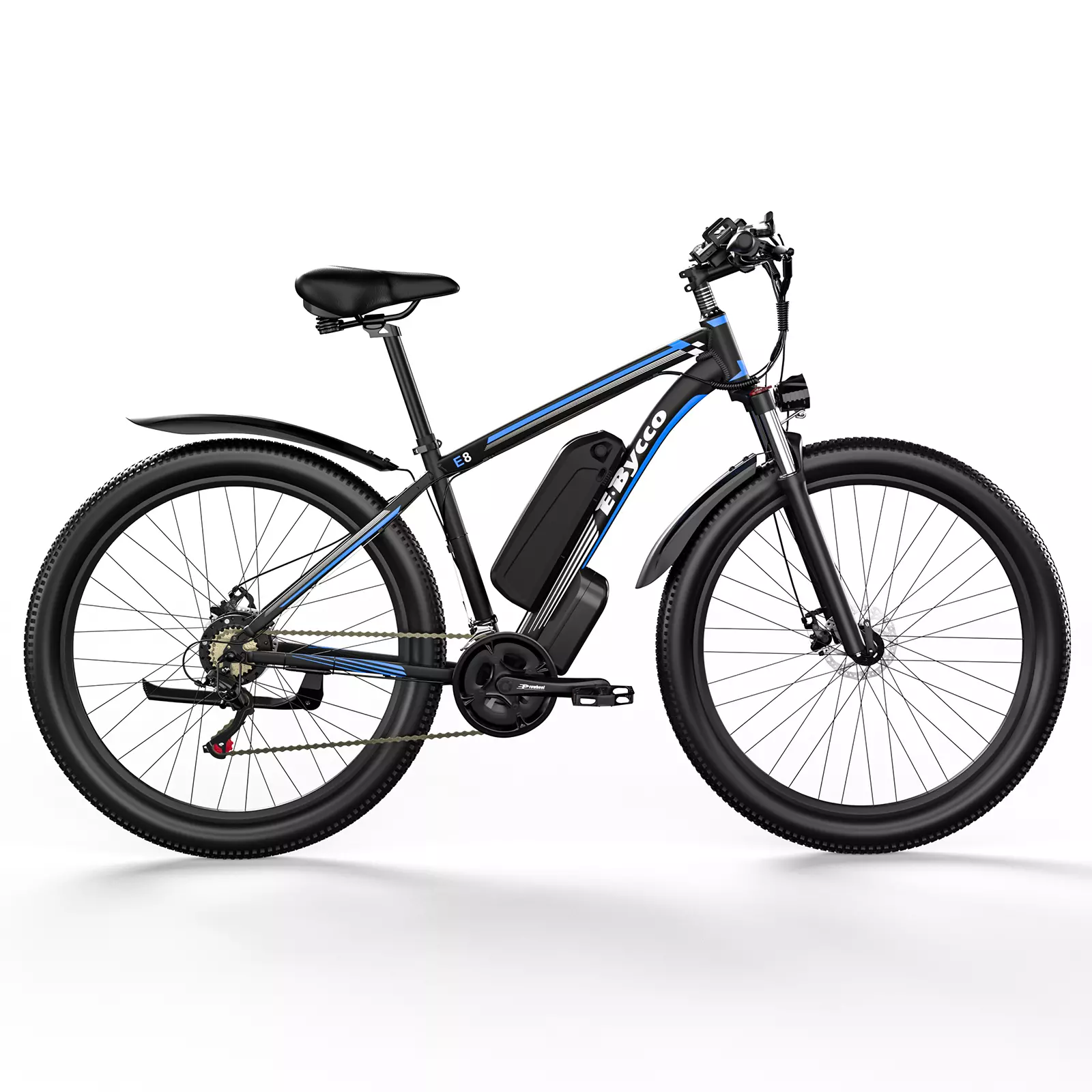 Bicicleta de Montaña - BYCCO E8, Bicicleta eléctrica, 750W, Amoratado
