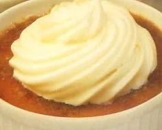 Flan de sémola con pasas