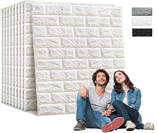 Edihome, Papel Pintado Pared, Paneles Decorativos 3d, 77x70cm, 10 piezas
