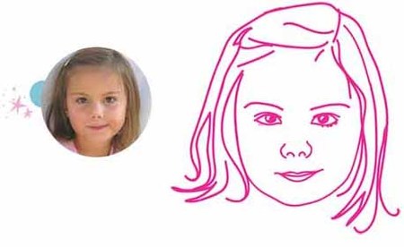Vinilos decorativos con el retrato de tu hijo