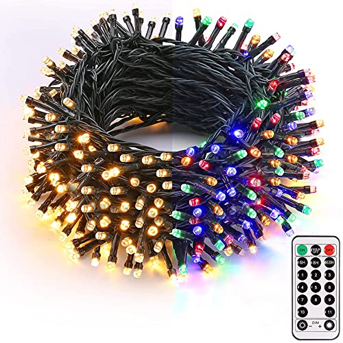 Luces de Navidad con control remoto, impermeables