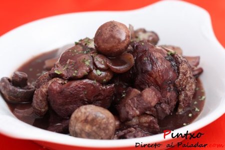 Receta de coq au vin o pollo al vino