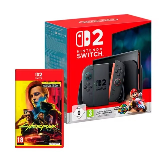 Nintendo Switch 2 + 'Cyberpunk 2077' + 'Mario Kart World'