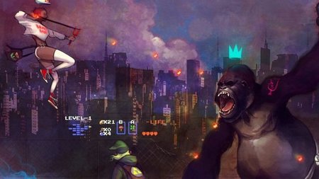 Imagen de la semana: la épica batalla entre "María" y Link contra Donkey Kong que usarás de fondo de escritorio
