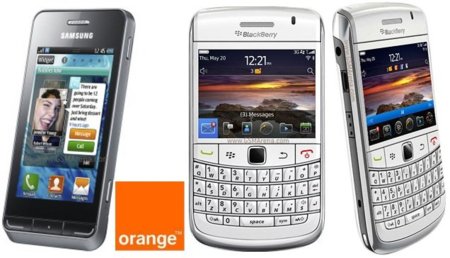 Precios Blackberry Bold 9780 y Samsung Wave 723 con Orange