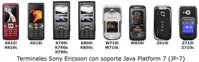 Dos nuevos Sony Ericsson con soporte Java Platform 7