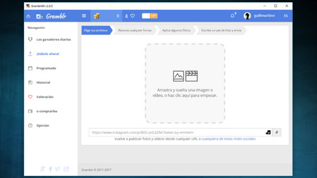 Gramblr Inicio