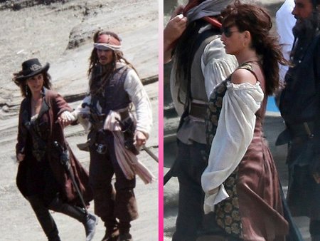 Penélope Cruz, con parche en el ojo, ya es una pirata