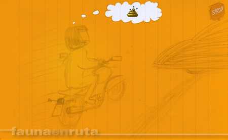 fauna en ruta: moto y siniestralidad vial