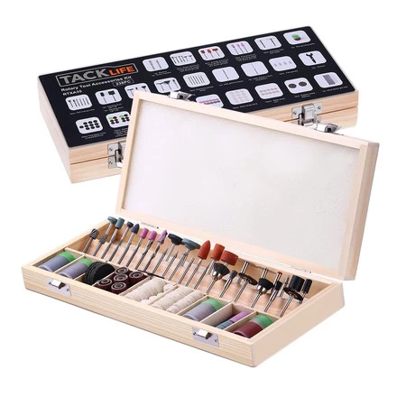 Cupón de cinco euros de descuento en el set de 238 accesorios para herramienta rotatoria de Tacklife: 10,99 euros en Amazon 