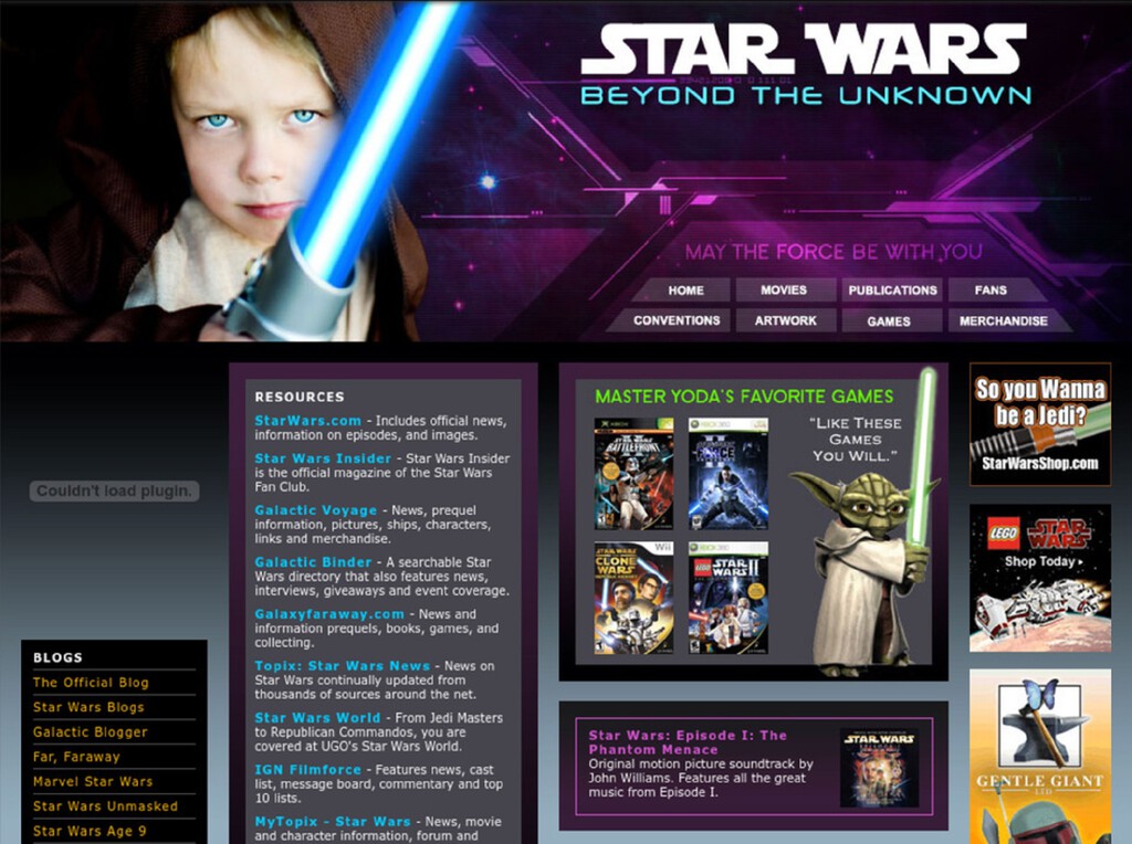Esta no es la web de Star Wars que buscas: parecía hecha por fans, pero la usaban espías de la CIA, según un investigador