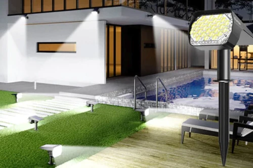 luces solares LED