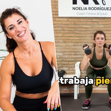 Noelia Rodríguez, entrenadora personal: "Aumenta tu masa muscular y acelera el metabolismo en menopausia: cinco ejercicios, dos mancuernas y solo cinco minutos"