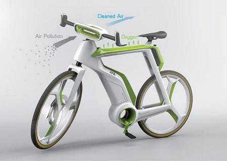 Bicicleta eléctrica purificadora del aire que respiramos