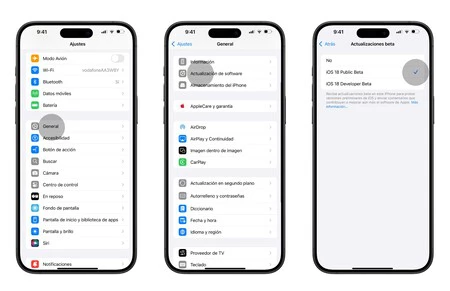 iOS 18パブリックベータ版