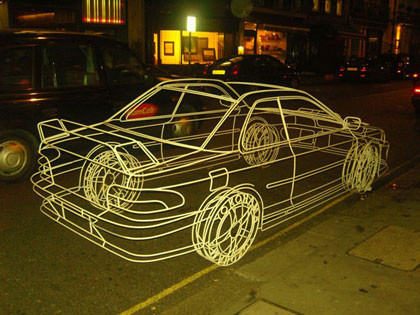 Ilusiones ópticas, ¿un coche invisible?