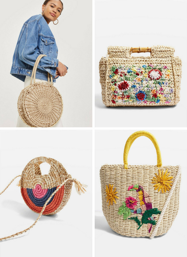 bolso cesta low-cost topshop