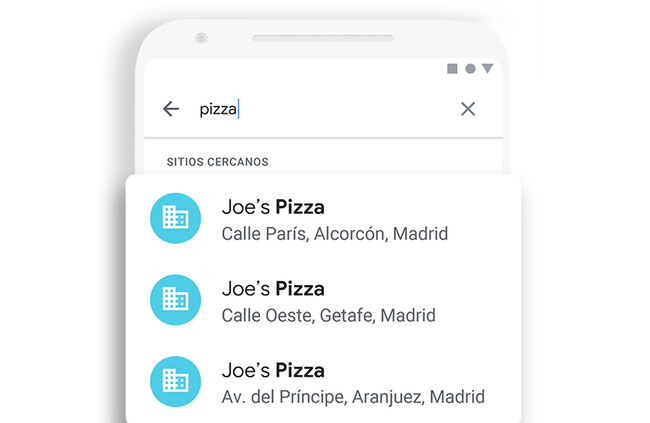 Sitios Cercanos Teléfono Google