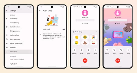 (Telegram の Google ニュースのスクリーンショット) 反応を押すと、通話中に効果音が再生されることに加えて、画面にアニメーションが表示されます。