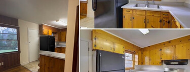 Así se transformó una cocina que era fea como un dolor de muelas: ahora incluye hasta una isla de cocina de Ikea