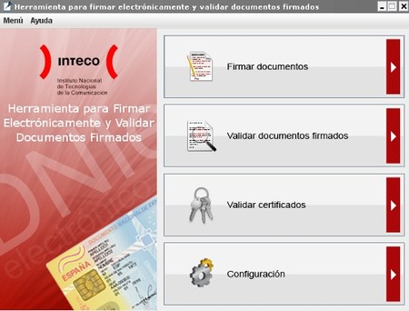Utilidad de firma electrónica de Inteco