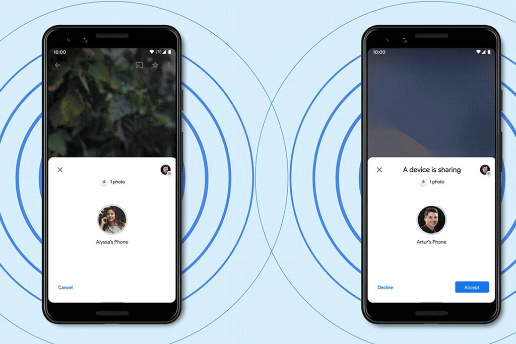 Google Nearby Share permitirá enviar archivos a varias personas a la vez, y a cualquier persona cercana