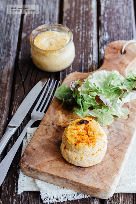 Flan de salmón. Receta