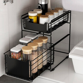 El armario del fregadero es el más polivalente y también el más desordenado, pero este accesorio acaba con el caos